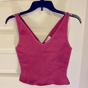 Aritzia Babaton Sculpt Knit Double V Tank - Size S